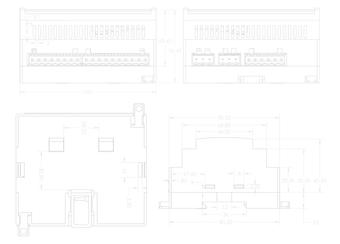 AMS-E3011 RIO Dimensions