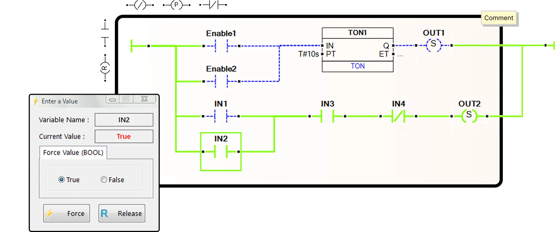 Real-time data display